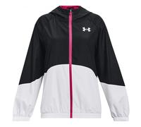Under Armour Girls Woven Full-Zip Jacket Colour: Black, Size: Youth Large 150-160CM