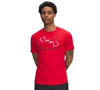Under Armour Global Line Foundation Updated Short Sleeve, Super-Soft and Comfortable Men's T-Shirt, Fast-Drying Gym Tee for Training and Casual Wear,Red/White/Black,XXL