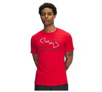 Under Armour Global Line Foundation Updated Short Sleeve, Super-Soft and Comfortable Men's T-Shirt, Fast-Drying Gym Tee for Training and Casual Wear,Red/White/Black,XS
