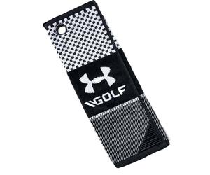 Under Armour Golf Bag Tri-Fold Towel Black - NEW 2024