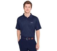 Under Armour Golf Matchplay Printed Golf Polo, Midnight Navy/Washed Navy/Pitch Grey, XL Tall