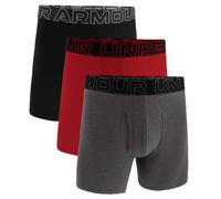 Under Armour Men's 3-Pack Performance Cotton Boxer Brief, 3" Inseam - Breathable, Moisture Wicking, Soft Touch, All-Day Comfort
