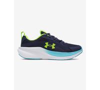 Under Armour Charged Assert 11 Boys' Trainers, 410 Midnight Navy Blue Blur Hyper Green, 40 EU