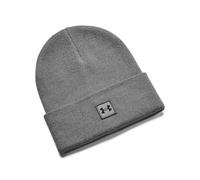 Under Armour Halftime Cuff - Men's Ribbed Knit Hat for Training, Extra Soft Thermal Hat That Absorbs Sweat for Men, (025) Castlerock / / Black, One Size