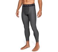 Under Armour HeatGear 2.0, Comfortable Gym Leggings for Men, Lightweight Thermal Underwear with Tight Fit Design Men, Grey (Carbon Heather/Black (090)), S