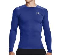 Under Armour HeatGear Armour Mens Compression Top Blue Long Sleeve Gym Excerise