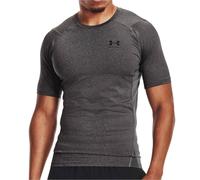 Under Armour HeatGear Armour Mens Compression Top Grey Short Sleeve Gym T-Shirt