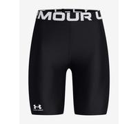 Under Armour Women's HeatGear 8in Short, Moisture-Wicking Ladies Gym Shorts, Stretchy Compression Shorts Black