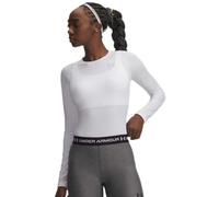 Under Armour Heatgear Authentics Compression Long Sleeve T-shirt White L Woman