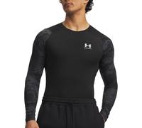 Under Armour HeatGear Compression Colorblock Thermal Shirt - Ultimate Black / White