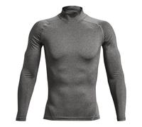 Under Armour HeatGear Compression Mock T-Shirt 'Carbon Heather Black' 1369606-090 M