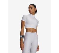 Under Armour HeatGear Crop Short Sleeve T-Shirt White Women - S