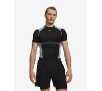 Under Armour HeatGear Elite Compression Short Sleeve T-Shirt Black Grey - XL