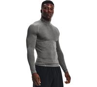 Under Armour UA HG Armour Comp Mock LS - Long Sleeve - Tops - Carbon Heather/Black - Size: MD