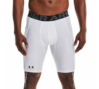 Under Armour HeatGear Pocket Long Mens Short Compression Tights White Gym Shorts