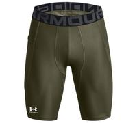 Under Armour - Heatgear Pocket Long Shorts - Compression base layer size M - Regular, olive