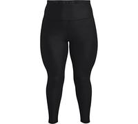 Under Armour HeatGear Women's Leggings with High, Non-Slip Waistband and Pockets, Black (001)/White, XXL (Short)