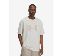 Under Armour Heavyweight Oversized Branded Short Sleeve T-shirt light beige - S