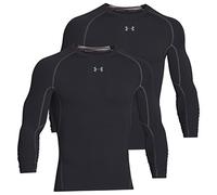 UNDER ARMOUR Herren HeatGear Compression Armour Longsleeve Tee 2er Pack (black, S)