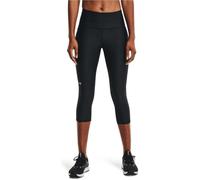 Under Armour Hi-Rise Womens Running Tights Black 3/4 Capri Compression Run