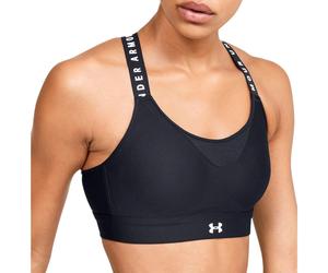 Under Armour Infinity High Womens Sports Bra Black Padded Breathable Gym Workout