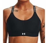Under Armour Infinity Mid Covered Womens Sports Bra Black Padded Breathable Run