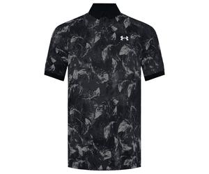 Under Armour Is-Chill BOF Mens Black/Brown Polo Shirt Nylon - Size Small