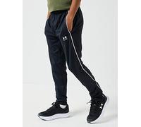 UNDER ARMOUR Junior Boys Challenger Training Pants, Black/White, Size L Black/White