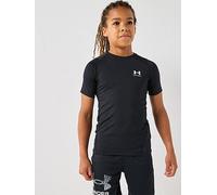 UNDER ARMOUR Junior Boys Heat Gear Armour T-Shirt - Black/White, Black/White, Size M Black/White
