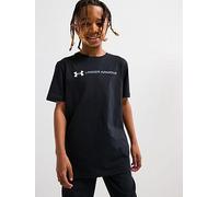Under Armour Boys' Logo Wordmark Short Sleeve, Comfortable and Breathable Boys' T-Shirt, Loose-Cut, Super-Soft Graphic T-Shirt Black