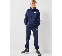 UNDER ARMOUR Junior Boys Rival Knit Tracksuit, Midnight Navy / Downpour Gray, Size L Midnight Navy / Downpour Gray