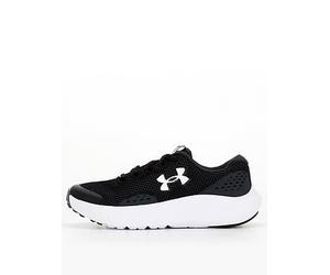 UNDER ARMOUR Junior Boys Running Surge 4 Trainers, Black / Anthracite / White, Size 4 Older Black / Anthracite / White