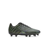 UNDER ARMOUR Junior Boys' Shadow Club 4 Firm Ground Football Boot, Black, Size 4 Older Black
