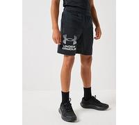 UNDER ARMOUR Junior Boys Tech Logo Shorts, Black / / Mod Gray, Size S Black / / Mod Gray