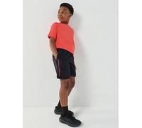 Under Armour Tech Woven Wordmark Short - Black,Venom Red - YXL