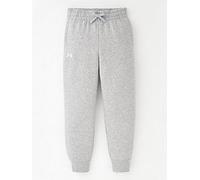 UNDER ARMOUR Junior Girls Rival Fleece Joggers - Grey/White, Grey, Size S Grey