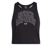 UNDER ARMOUR Junior Girls Training Motion Branded Tank, Black, Size M Black