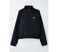 UNDER ARMOUR Junior Girls Training Rival Woven Jacket, Black, Size S Black