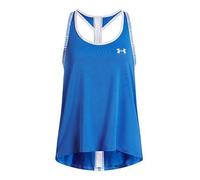 Under Armour Girls' Tech Knockout Tank, Ultra-Soft and Breathable Girls' Top for Training and Athletics, Lightweight Sports Tank Top, Blue Atlantis White, YM