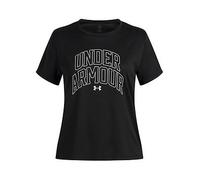 UNDER ARMOUR Junior Girls Training Tech Varsity Graphic T-Shirt, Black, Size L Black