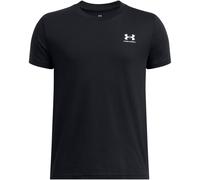 Under Armour EU Cotton Short Sleeve Short-sleeve Shirt, Kids Grey, Black Medium Heather / / Steel (002), YXL