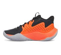 Under Armour Kids' Grade School Jet '23 Basketball Shoe, Black Ares Red Mod Gray, 4 UK