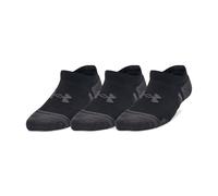Under Armour Kids Performance Tech 3-Pack No Show Socks Colour: Black, Size: 4-7.5 (M)