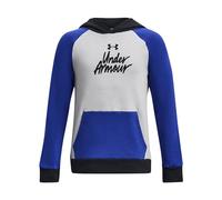 Under Armour Kids Rival Script Hoodie Junior Blue 13 Years