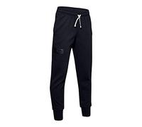 Under Armour Kids SC30 Lifestyle Warm Up Bottom Trousers - Black/White (003), YX-Large