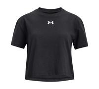 Under Armour Kids Sportstyle Crop Logo Short-Sleeved T-Shirt - Black - 5-6 Years - Black - 60% Cotton/40% Polyester
