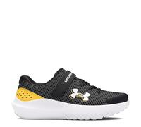Under Armour Kids Surge 4 AC Running Shoes Unisex Childrens Black/White C12 (30)