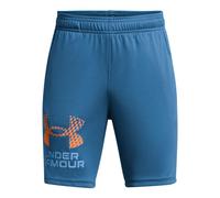 Under Armour Kids Tech Logo Shorts Bottoms Blue/Atomic 9-10 Years