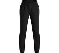 Under Amour Boys' Unstoppable WVN Jogger, Boys' Joggers with Water-Repellent Storm Technology, Breathable and Comfortable Tracksuit Bottoms for Sports and Casual Wear,Black / / Black,YMD