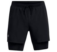 Under Armour - Launch 5'' 2-In-1 Short - Running shorts size L, black